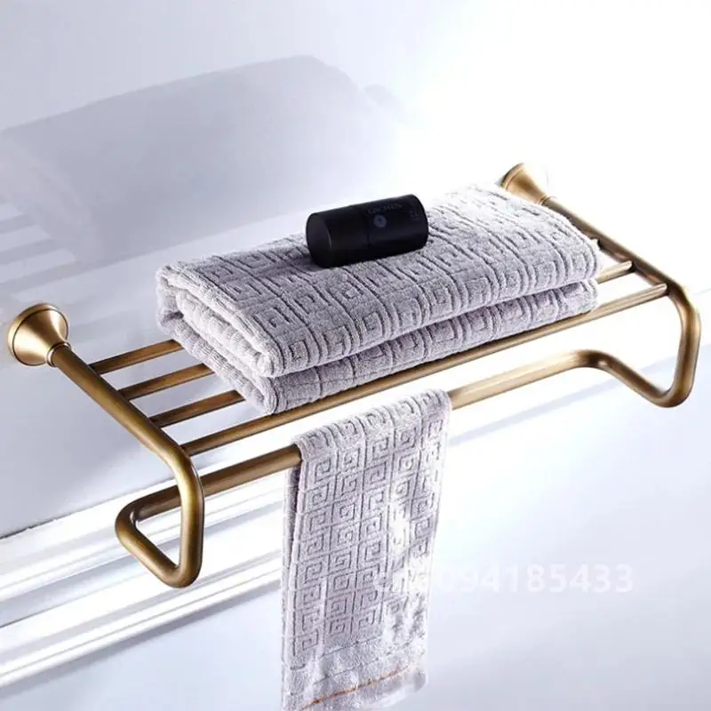 Bronze Bathroom Accessories Hardware  Antique Hair Dryer Rack Coat Towel Shelf Rail Bar Shower Soap Dish Holder Toilet Brush