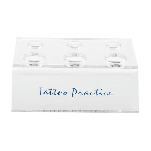 

Tattoo Pigment Ink Cup Holder Six Slot Plastic Tattoo Accessories for Professional and Home Tattooing