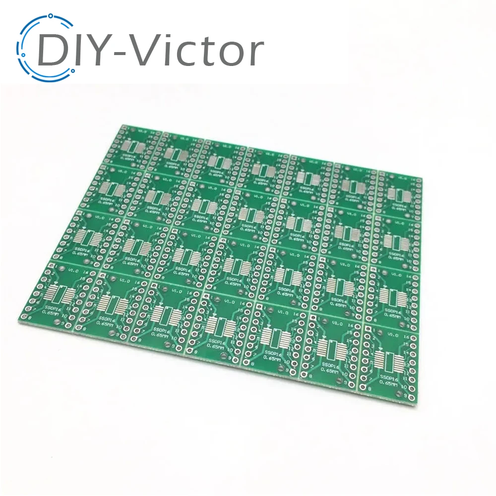 10pcs SOP16 SSOP16 TSSOP16 to DIP16 Pinboard SMD To DIP Adapter 0.65mm/1.27mm to 2.54mm DIP Pin Pitch PCB Board Converter Socket