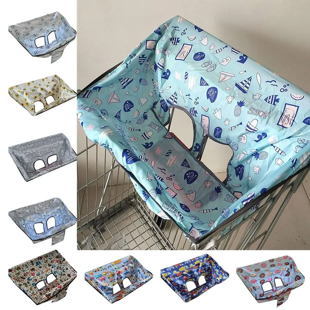

Чехол для тележки с героями мультфильмов, водонепроницаемая антигрязная подушка для сиденья, подушка для детского обеденного стула