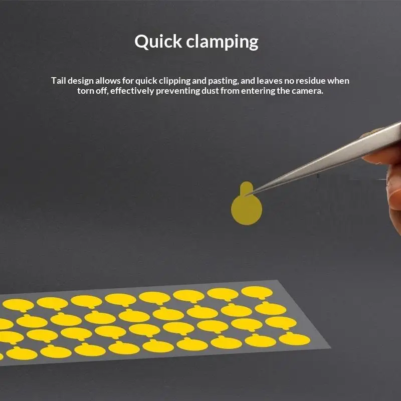 28/40/80/100pcs Protective Camera Sticker Dust Stickers High Temperature Tape For Phone Infrared Dot Matrix Protect Tool 7/12mm