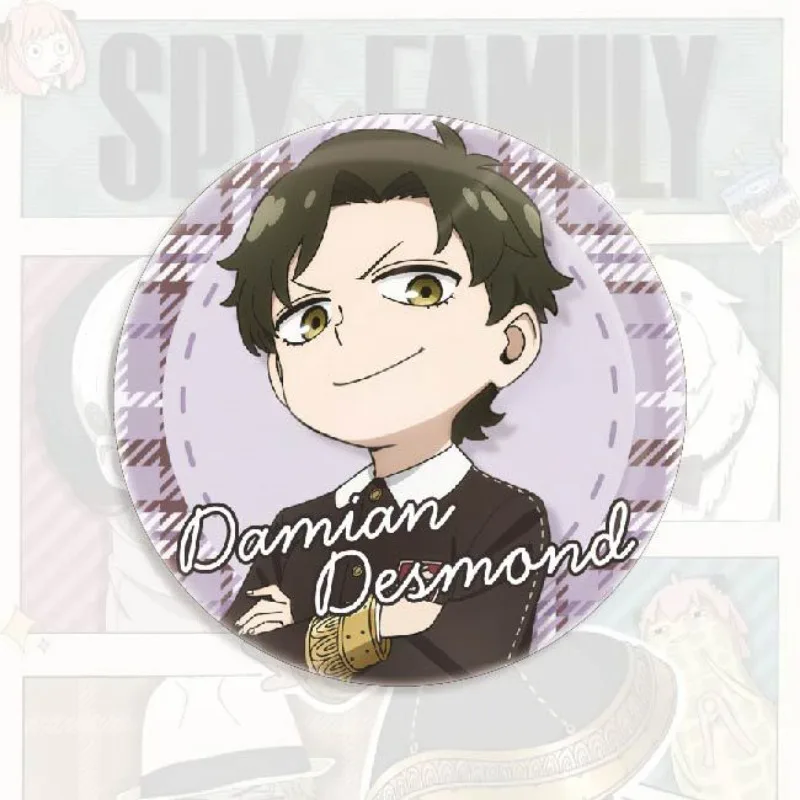 日本アニメ SPY×FAMILY かわいい漫画パターンブローチアニメグッズ小さなギフト