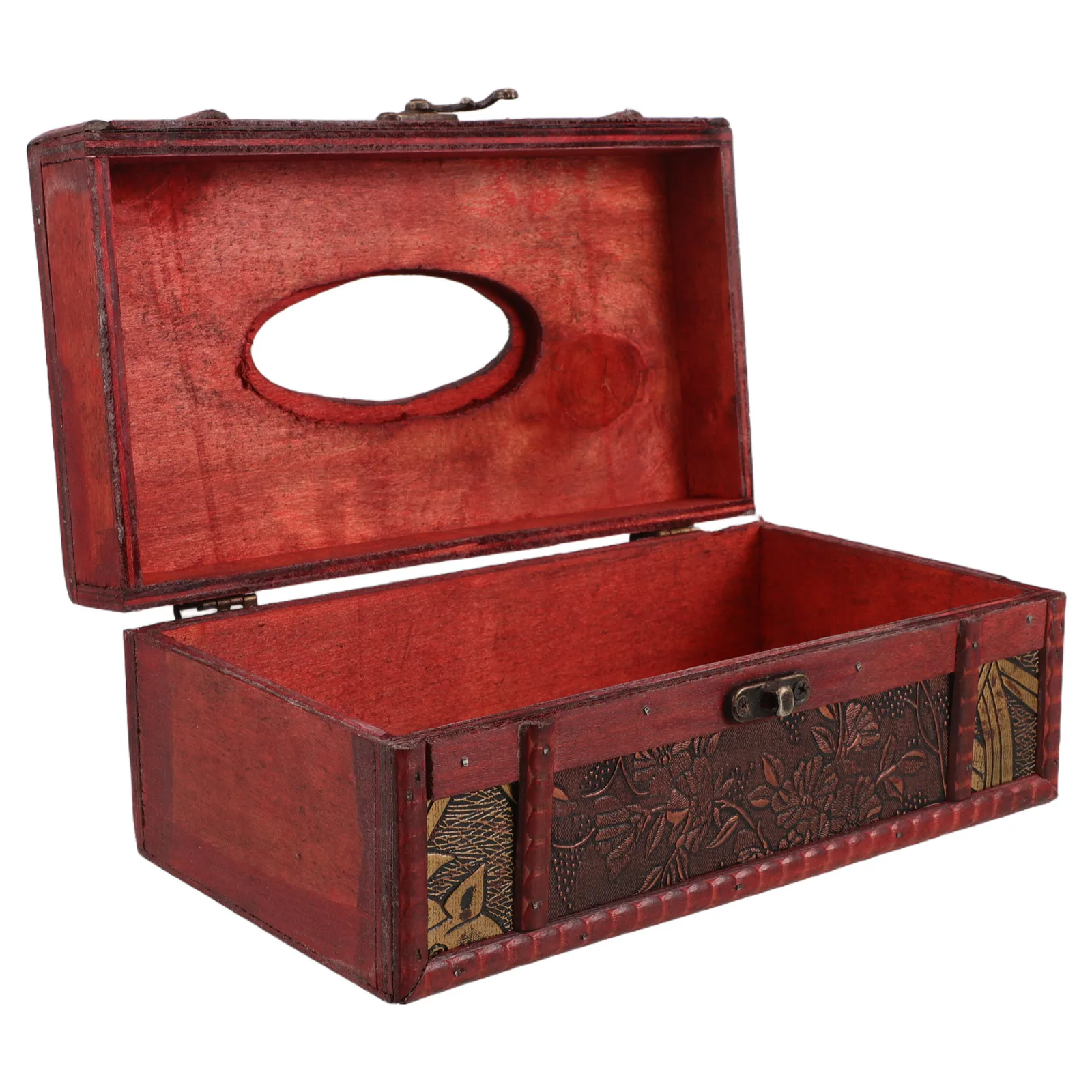 

Wooden Tissue Box Rectangular Napkin Case Multifunctional Tissues Boxes Kitchen Vintage Car Use