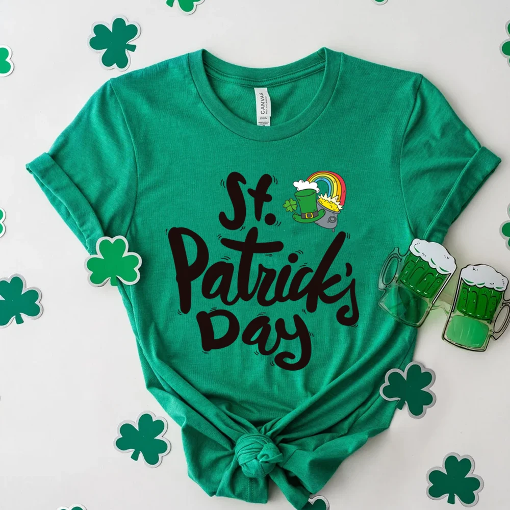 St Patrick's Day Clover Cartoon DIY Pattern Pressing and Printing Sticker Set - Suitable for Washable Stickers