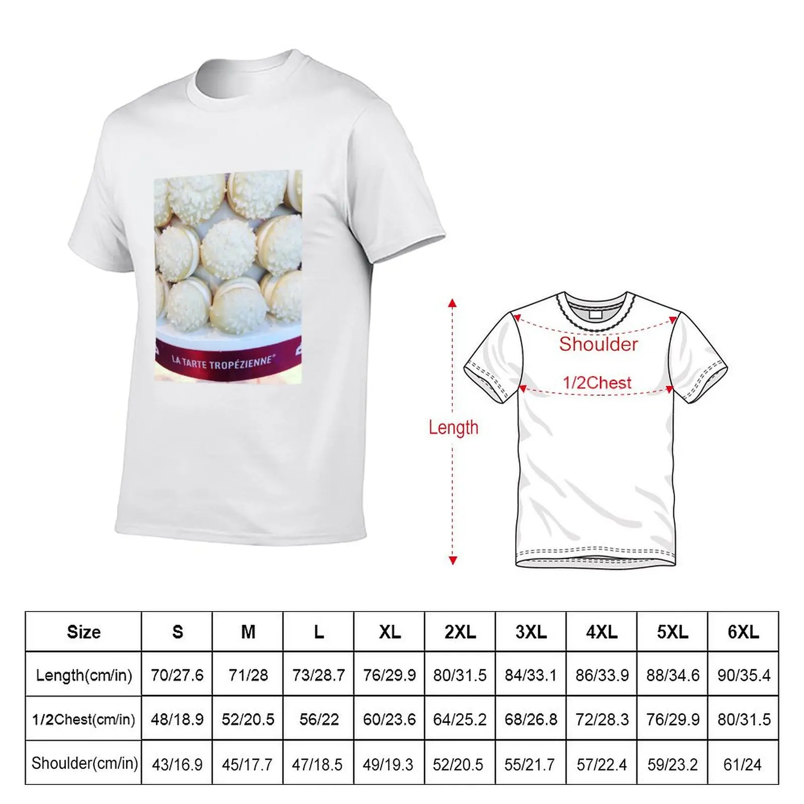La Tarte Tropezienne Saint Tropez, France - gateaux - cake T-Shirt t shirt man cotton man t shirt heavy cotton T-shirt
