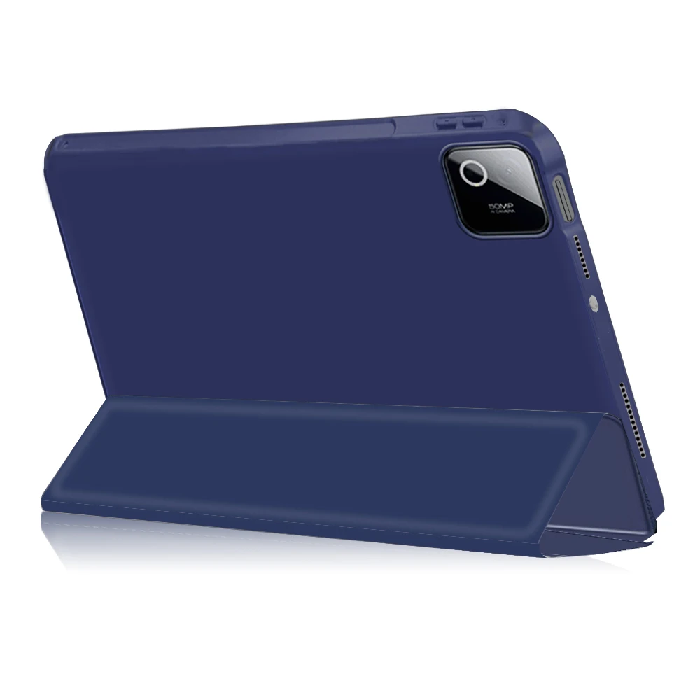 Coque Case For Xiaomi Pad 8 Pro  Pad 8 ，Pad 7 Pro  Pad 7 ,11.2 inch  Tri-Folded Flip Stand Soft Back Shell Tablet Cover