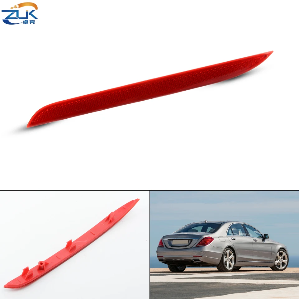 

ZUK Rear Bumper Trim Reflector Fog Light For Mercedes-Benz For S Class S320 S350 S450 S500 W222 2014-2019 For Maybach S Class