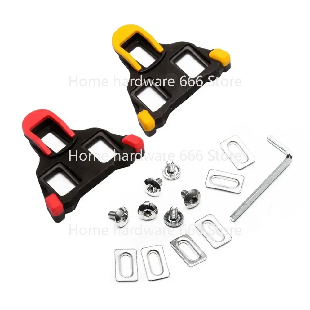 Road Bike Pedal Cleat SPD SL Bicycle Pedals Plate Clip Self-locking Plate Float Pedal Cleats Cycling Shoes Bicycle Accessories