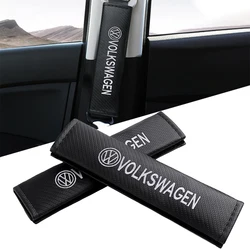 2PCS Car Shoulder Cover Cushion Seat Belt Pad Seat Belt Cover For Volkswagen VW Scirocco GOLF MK6 Polo Tiguan PASSAT GTI R Line