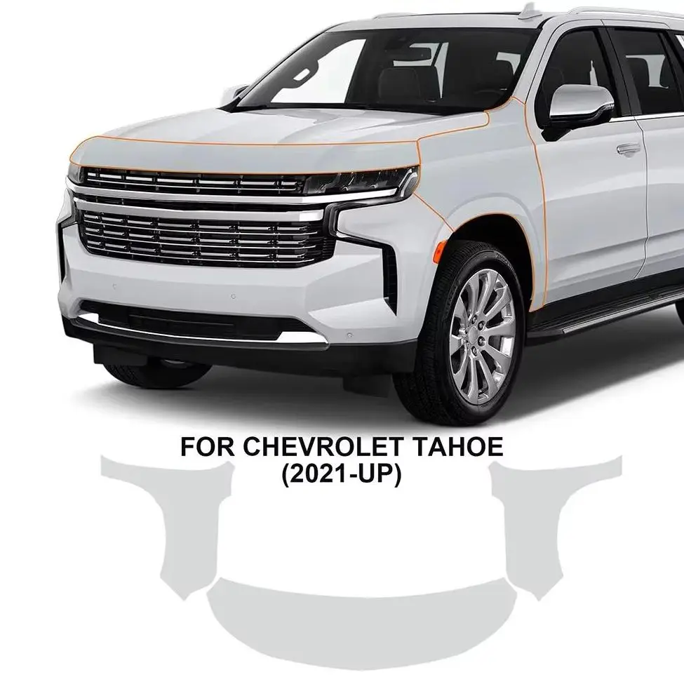 

For Chevrolet Tahoe 2021-UP TPU Bumper Hood Scratch-Resistant Self-Healing Paint Protection Film Invisible Pre-cut PPF Kit﻿
