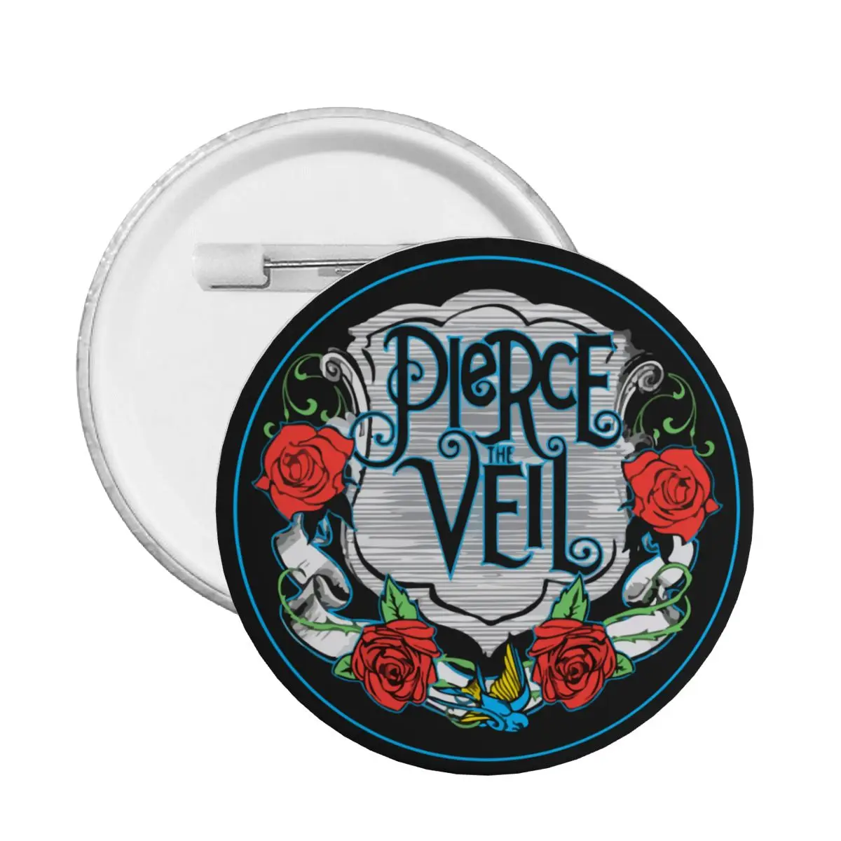 Rock Music Band Pierce Veil Soft Button Pin Custom Fashion Pinback Badge Brooch Boyfriend Gift