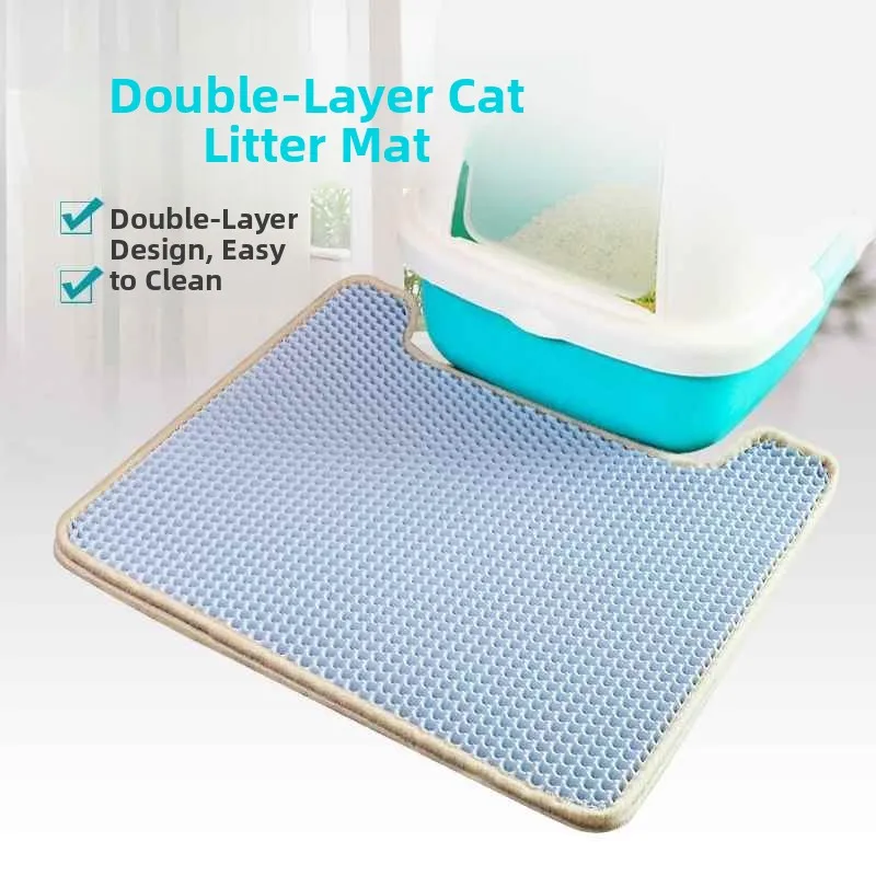 

Removable Double Layer Litter Mat Toilet Pan Home Decor Supplies Comfortable Soft Material Easy to Clean Universal Size