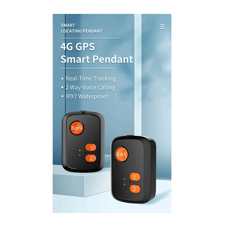 GPS + Beidou трекер RF-V51 WIFI совместимый с 4G LTE/3G WCDMA/2G GSM сигнализация SOS двухстороннее голосовое Отслеживание Водонепроницаемый (B)