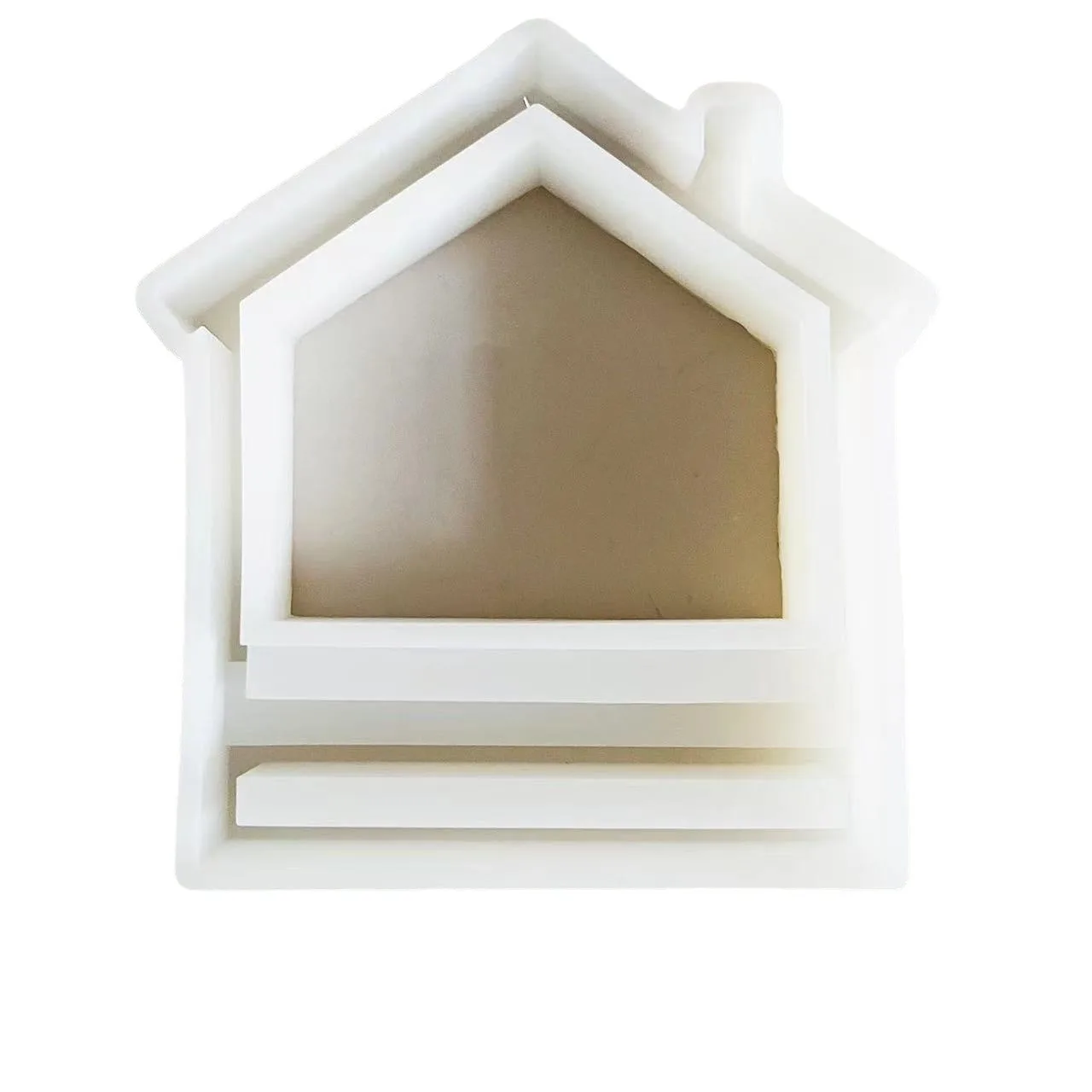 Large House Modelling Insert Base Silicone Mold House Ornament Mould House Cement Plaster Moulds