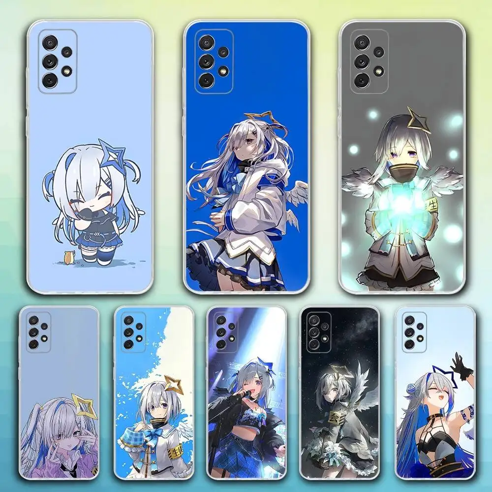 

A-Amane Hololive K-Kanata Phone Case For Samsung S30,23,21,22,20, FE lite,S10,9,8,7 PIus Note20ultra Soft Transparent