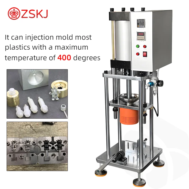 Ztem20g 40g 60g 100g Vertical Injection Molding Machine Desktop Polymer Plastic Injection Molding Machine ABS PE Molding Machine