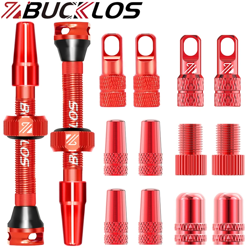 

BUCKLOS Bicycle Tubeless Wheel Valve Road Bike Tubeless Tire Valve Bicycle Presta Valves F/V Converter To A/V Adapter Valves Cap