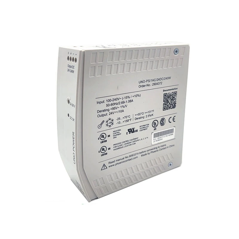 2904372 Brand New Original For Phoenix Switching Power Supply UNO-PS/1AC/24DC/240W Single Phase to 24V