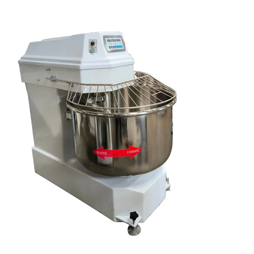 Industrial Electric Kneading Machine 25kg 50kg 75kg 100kg Spiral Dough Mixer for Flour Corn Wheat