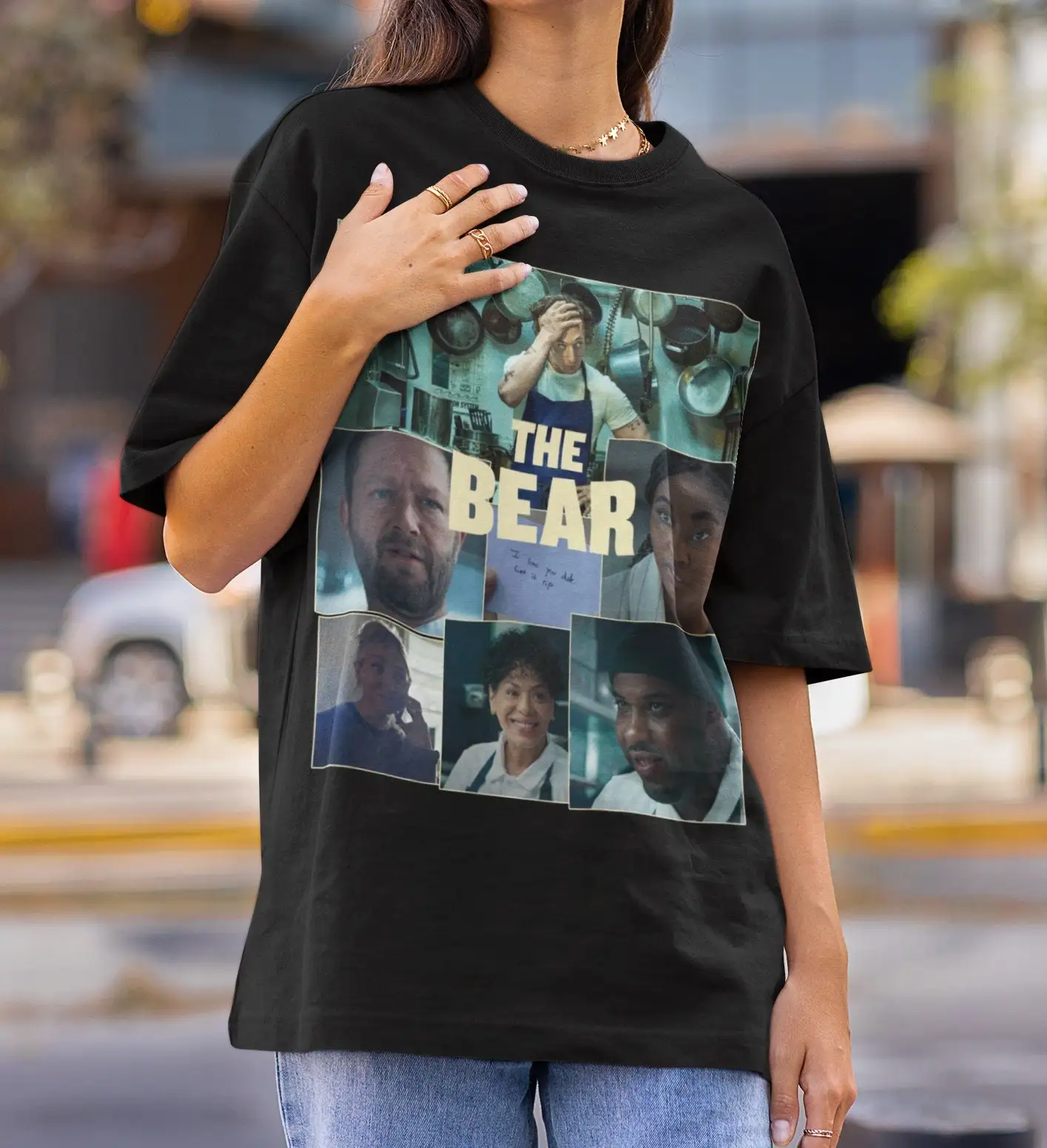 The Bear TV Show Movie T Shirt Relaxed Vintage Retro Washed Oversized Jeremy Allen White Humor Funny