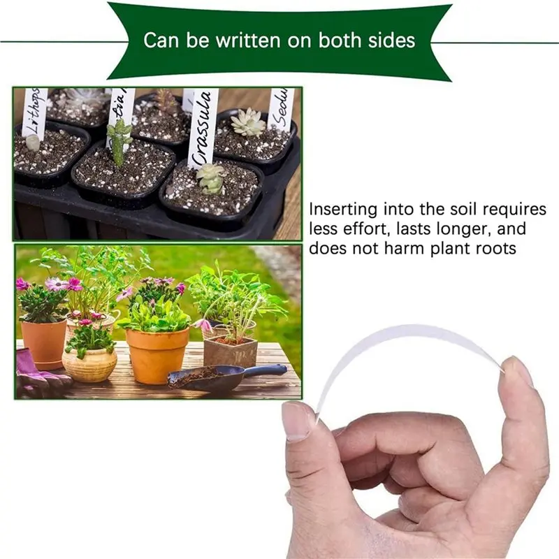 A96K-300X Plant Labels For Outdoor Plants, Plant Labels Plastic, Plant Tags, Plant Markers & Labels, Garden Labels