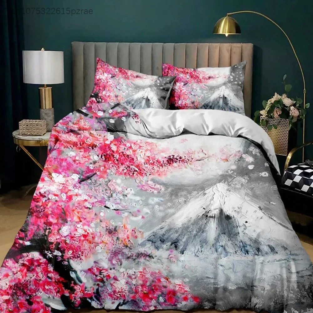 Japanese Element Duvet Cover Set Geisha Japanese Culture Theme Twin Bedding Set Double Queen King Size Polyester Qulit Cover