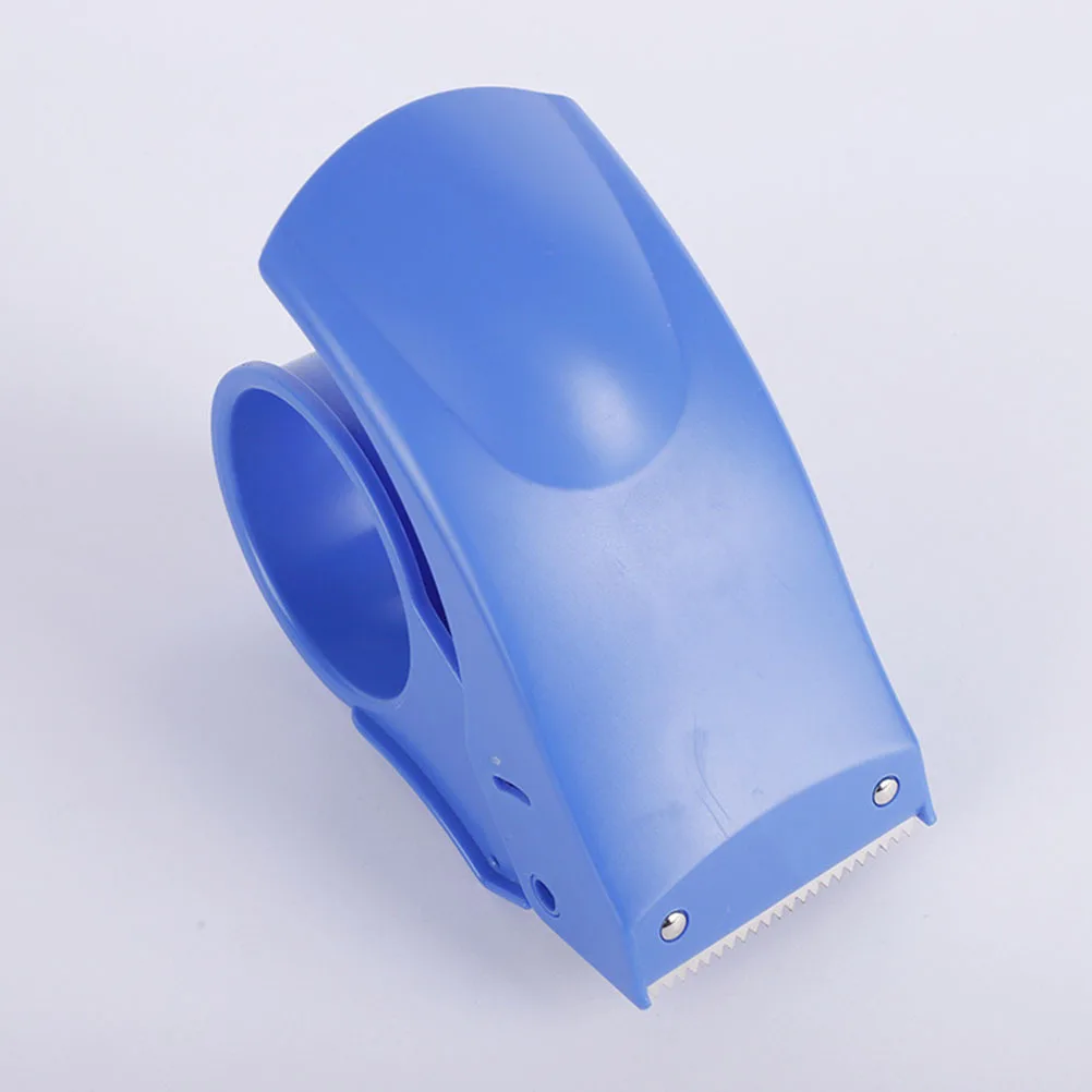 

1pcs Handheld Carton Sealer Tape Cutter Metal Blade Anti-Rust Smooth Rolling Packing Machine Blue For Home Office School Supply