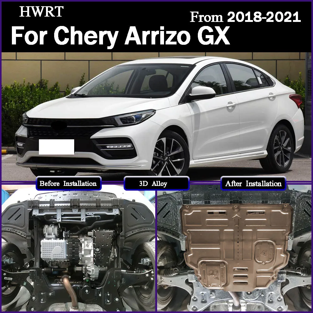 

Under Engine Guard Splash Shield Mud Fender Cover Plate Fender Mudguard Protector For Chery Arrizo GX‌ 2018-2021 1.5T