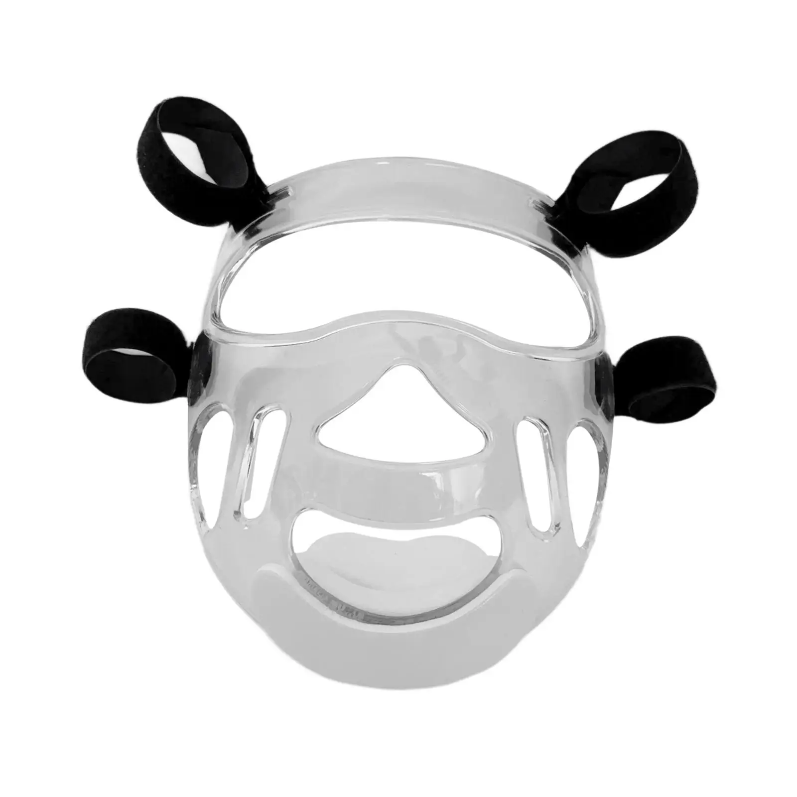 Clear Taekwondo Mask Training Softball Mask Parts Detachable Equipment Portable Face Guard Protector for Grappling Boxing Men