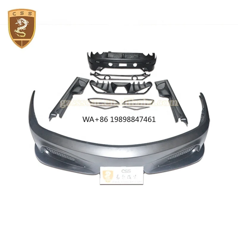 Voor Ferrari F430 Body Kit SC Stijl Glasvezel Voorbumper Side Rokken Achterbumper Diffuser Bodykit