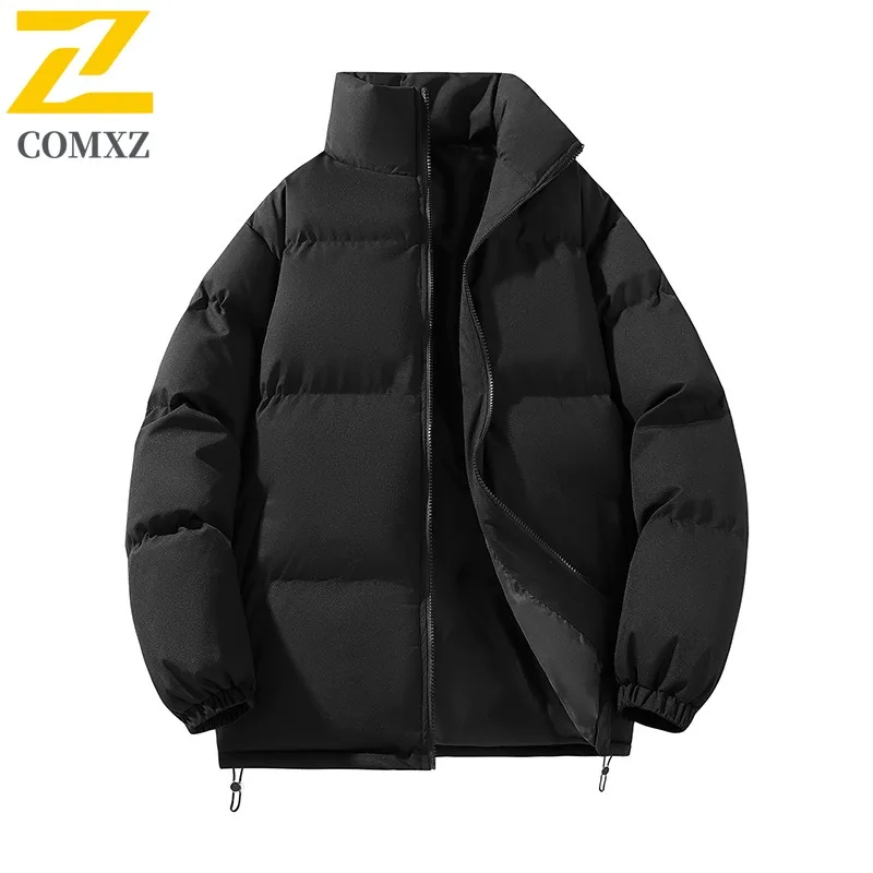 سترة مبطنة للرجال من COMXZ كاجوال بياقة واقفة للمشي لمسافات طويلة والسفر والحماية الباردة سترة ترفيهية خفيفة الوزن للشتاء سترة واقية جديدة #5