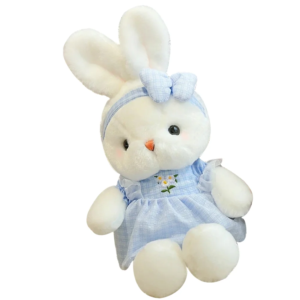 

Plush Bunny Toy Ornaments White Rabbit Toys Decor for Girls Pp Cotton Kids Toys Teens Child