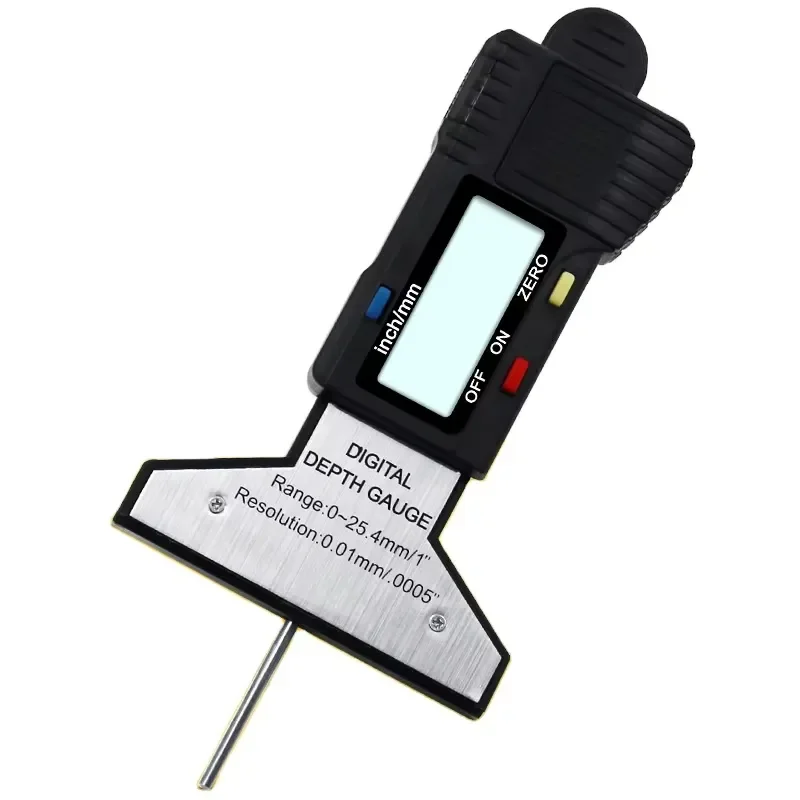 0-25MM Spring Type Digital Tire Snap Depth Gauge Automatic Spring Digital Thread Depth Gauge