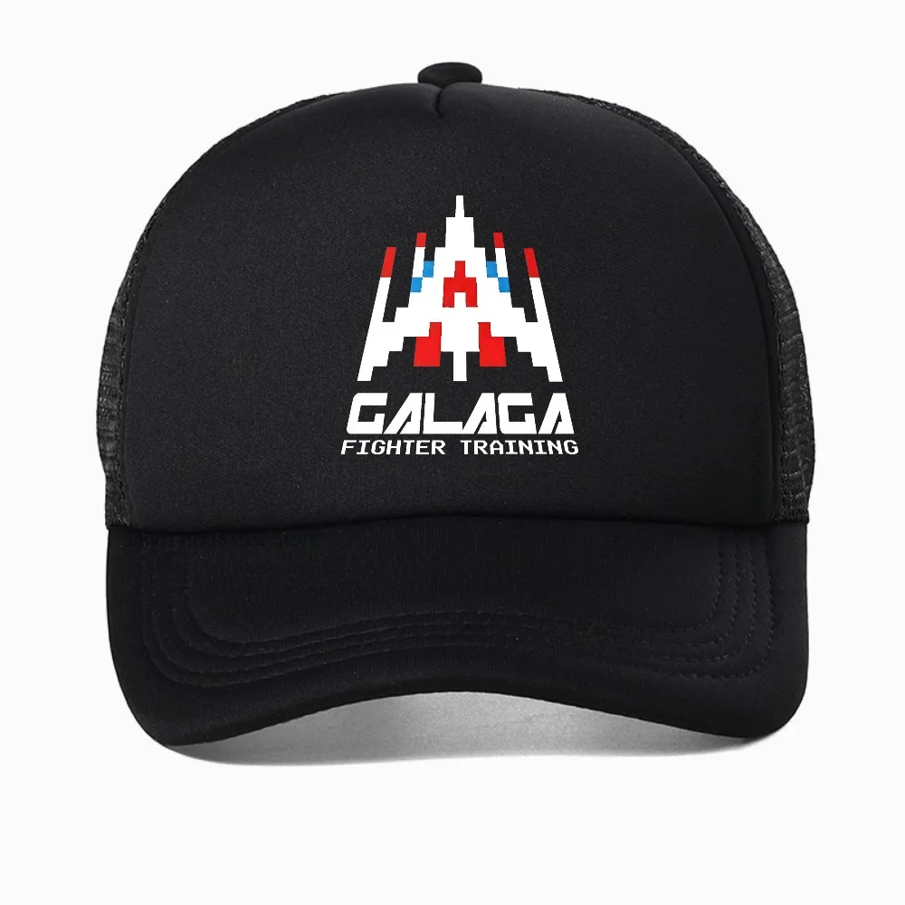 

80s 70s Arcade Galaga Video Game Vintage baseball cap Invader Space Gaming Alien Men hat Harajuku Style Breathable sun hats