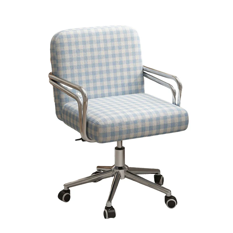 For Ergonomic Swivel Chair with Backrest, Height Adjustable Desk Seat for Long Sitting, Home Office Use
