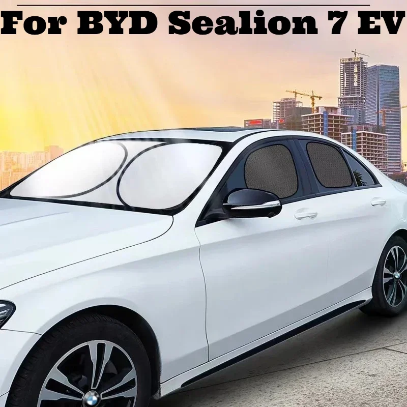 For BYD Sealion 7 EV Protection Decorative - Anti-UV Car Sun Shade Windshield Sun Shade Blocks Direct Sunlight