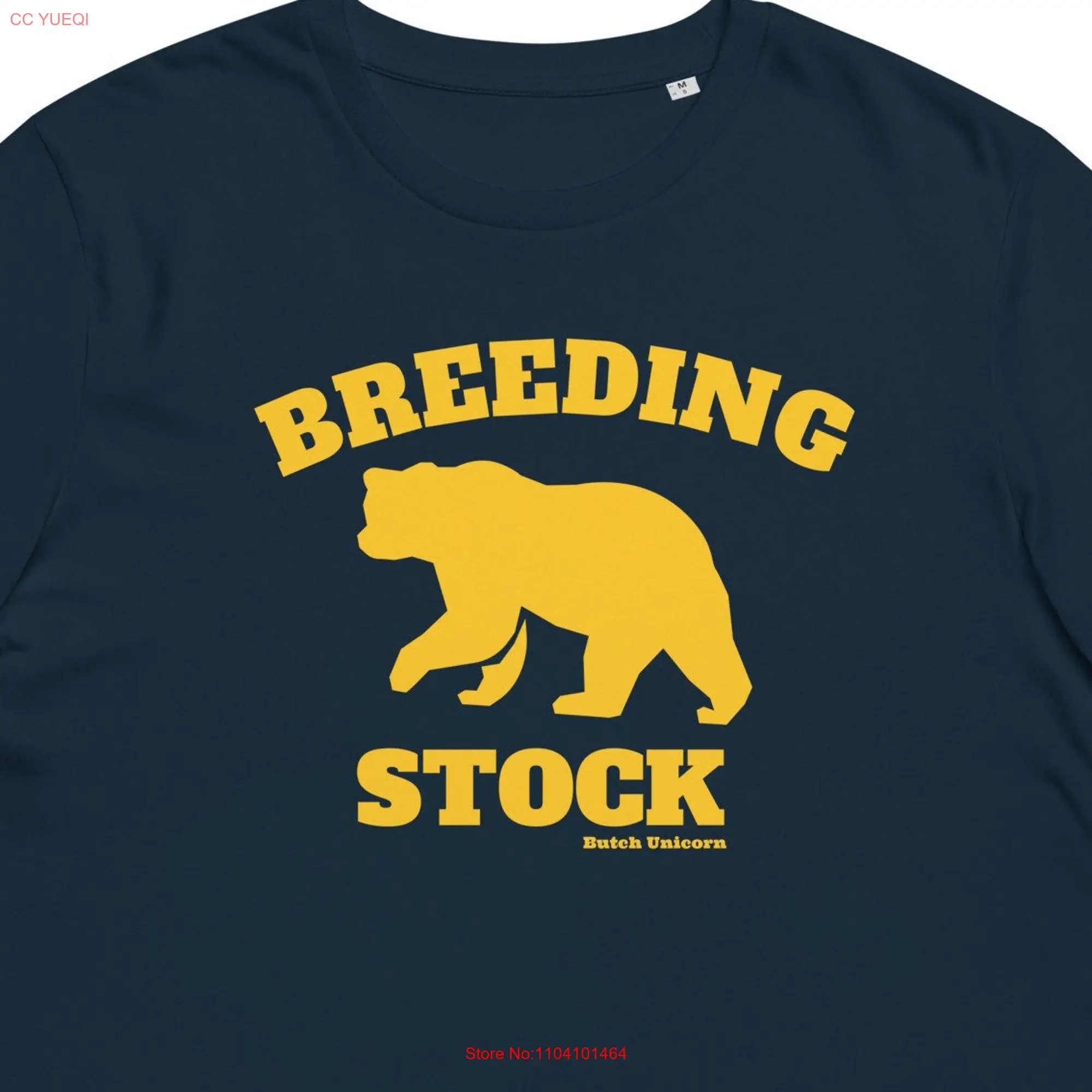 Breeding Stock Funny Gay Bear Organic T shirt Interest long or short sleeves