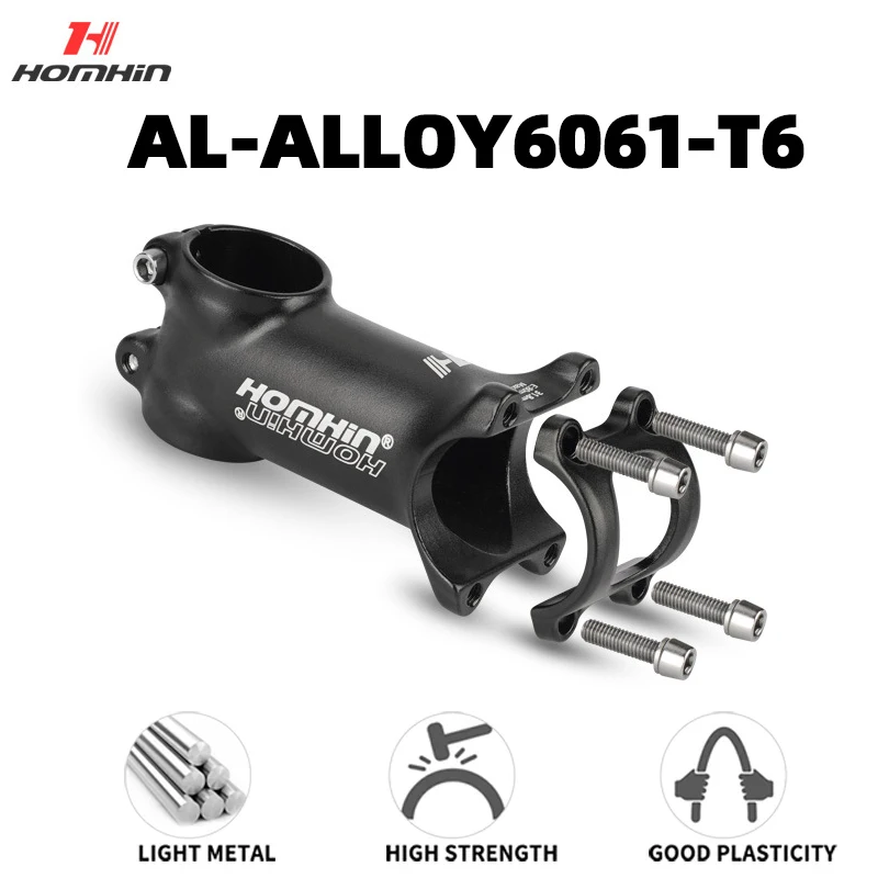 Homhin MTB Bicycle Handlebar Stem 7 Degree 17 Degree Aluminum Mtb Stem 50mm-120mm Mtb Power 31.8mm Mtb Bike Table Bicycle Parts