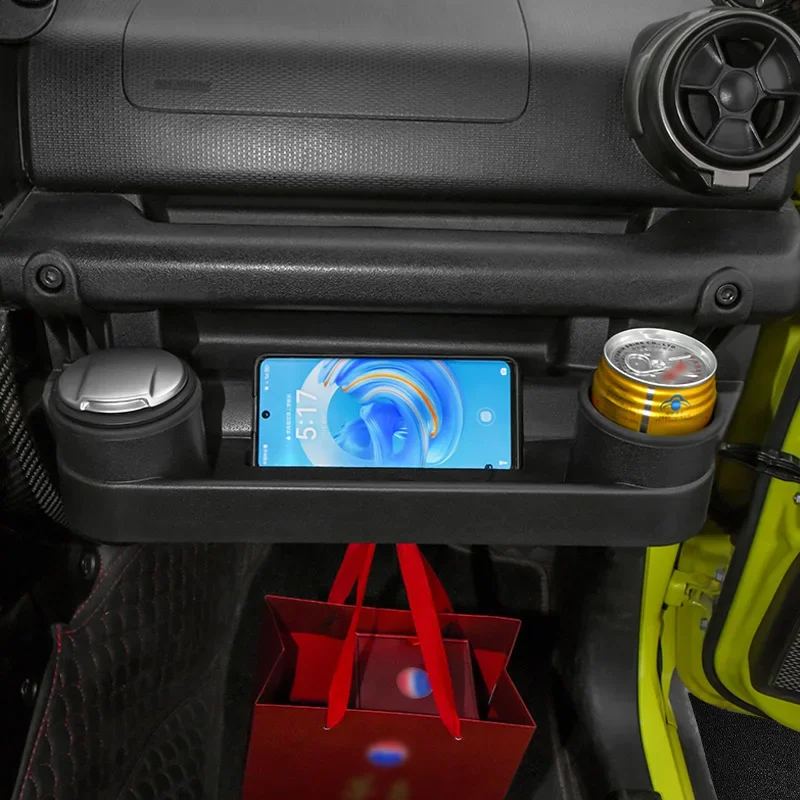 Multifunctional Car Dashboard Console Storage Box Water Cup Holder Mobile Phone Organizer Tray Auto Parts For Jimny JB64 JB74