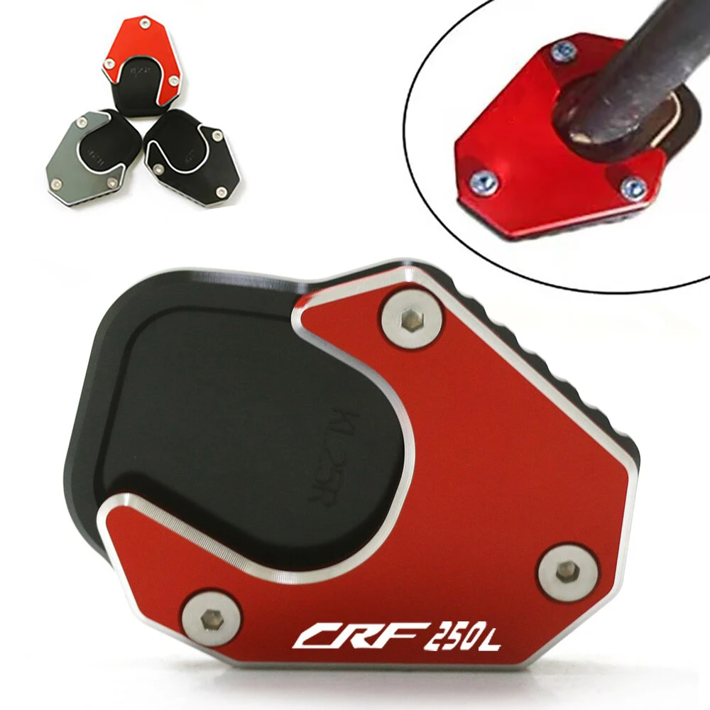 

For HONDA CRF 250 RALLY CRF250L CRF250 2017-2021 Motorcycle CNC Kickstand Extension Pad Foot Side Stand Plate Accessories