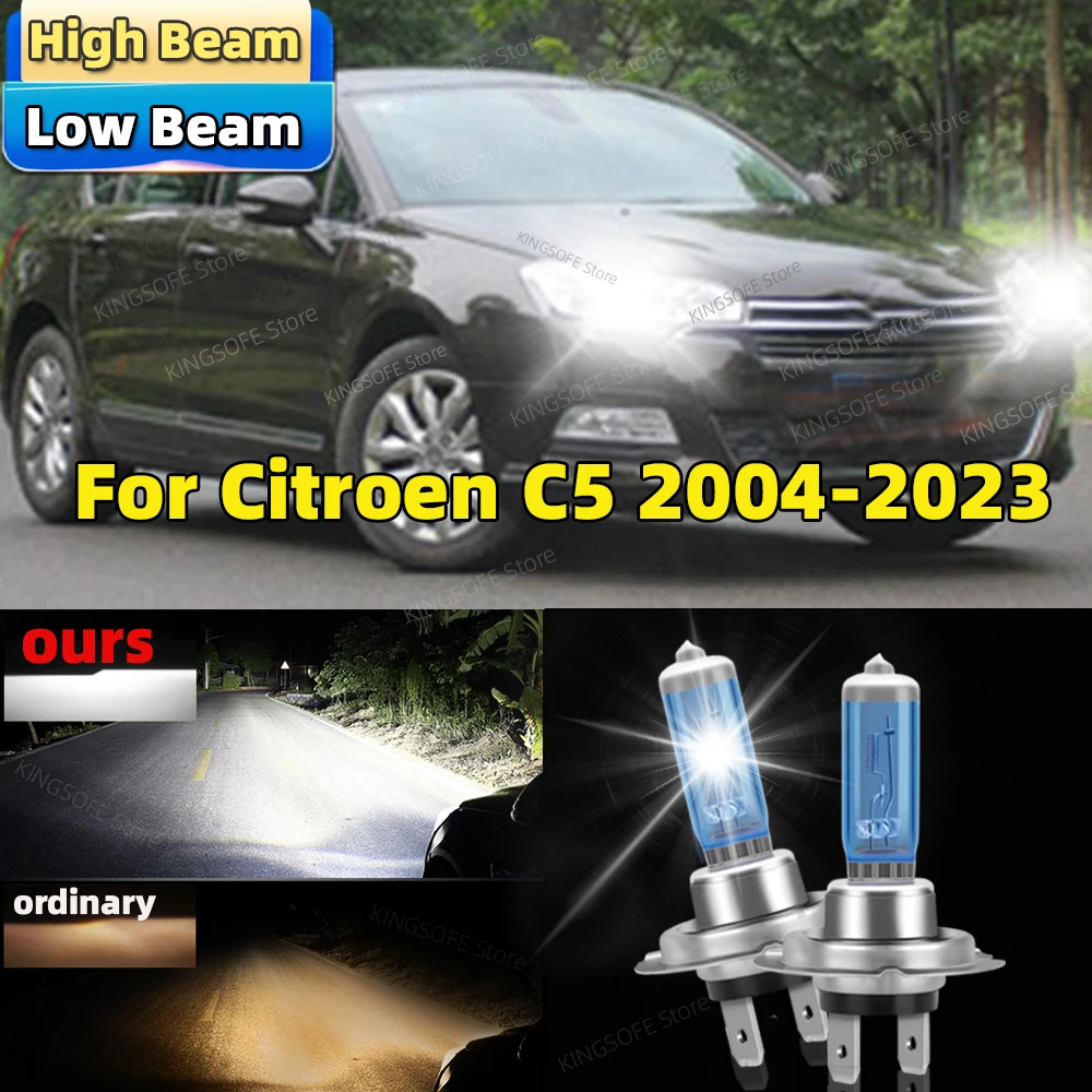 

2Pcs Car Halogen Headlight 100W Light Bulb For Citroen C5 2004-2023 2006 2007 2008 2009 2010 2011 2012 2013 2014 2015 2016