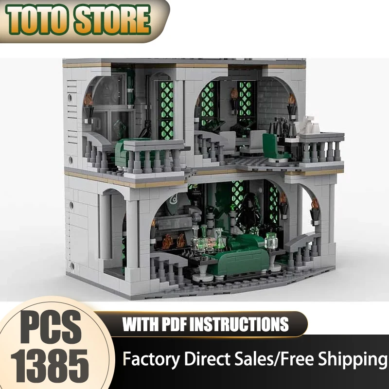 

Строительные блоки Moc, модель общей комнаты и общежития, технологические кирпичи, известная сборка своими руками, популярная серия фильмов, праздничная игрушка в подарок