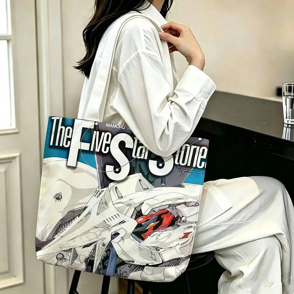 Five Star Stories  Printed Canvas Tote Bag Shoulder Bag Commuter Mommy Shopping Bag