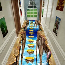 3D Scenario Carpet for Living Room Decor Anti-Slip Accessories Fun Adventure Floor Kids Room Decor Long Corridor Bedroom Carpets