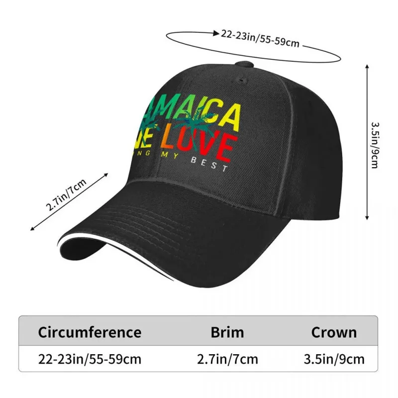 Jamaican Coconut Tree Baseball Cap Unisex for Weddings, Festivals, Cycling, Camping, Birthday Gift – Multiple Colors