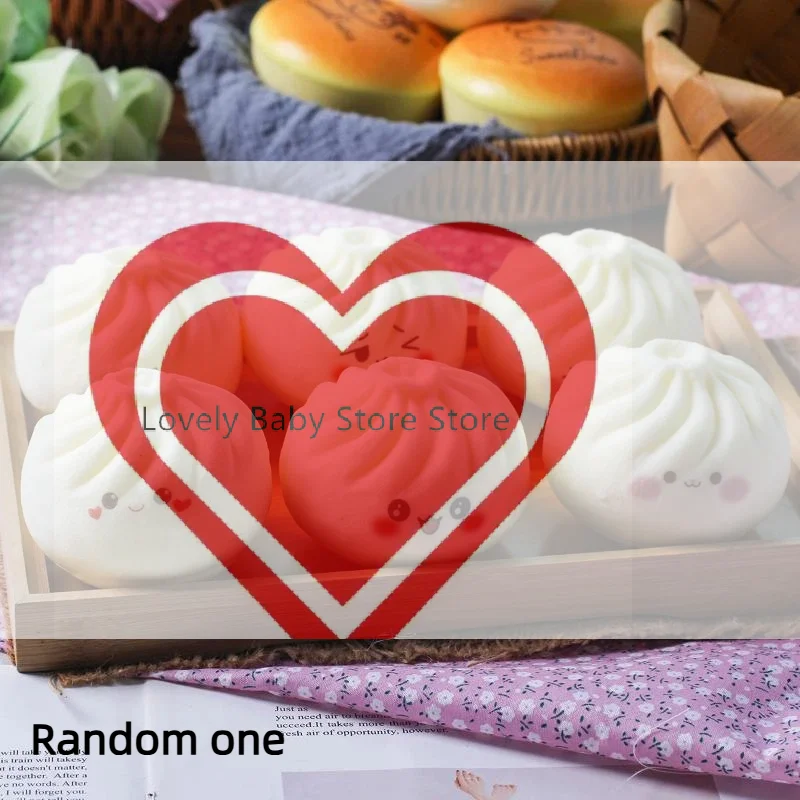 

【BS】1Pcs Fake Food Decompression Kneading Music Props Simulation Of Steamed Bread Model Home Decoration Expression Random