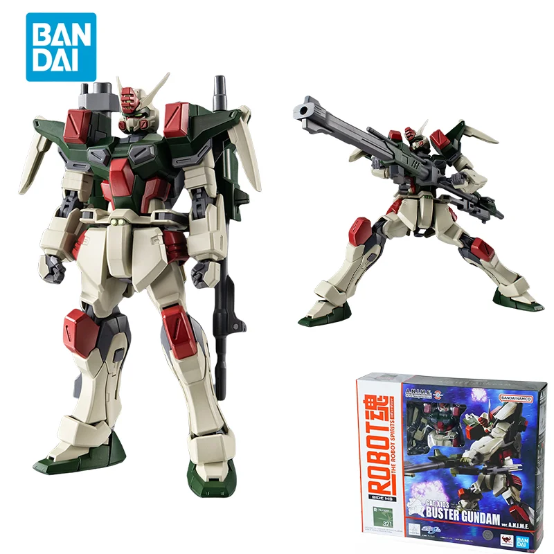 Spot Direct Delivery Bandai Original Anime GUNDAM Model THE ROBOT SPIRITS GAT-X103 BUSTER GUNDAM Action Figure Toys for Kids