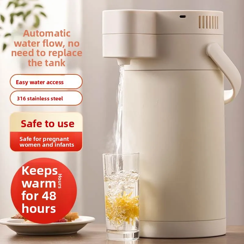 

Водонагреватель большой емкости для офисного использования, изолированный горшок, стеклянный внутренний резервуар из нержавеющей стали, ручной пюре для воздуха