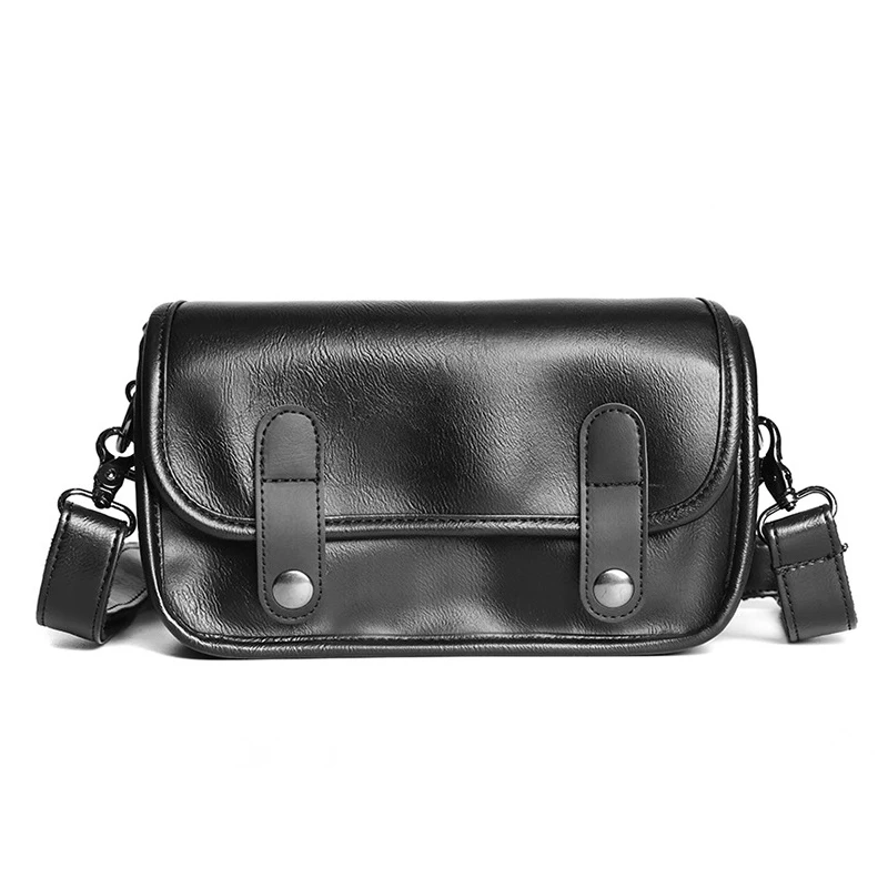 

High Quality Soft PU Leather Shoulder Bags for Male 2023 New Fashion Business Small Crossbody Bag Casual Storage Messenger Bags