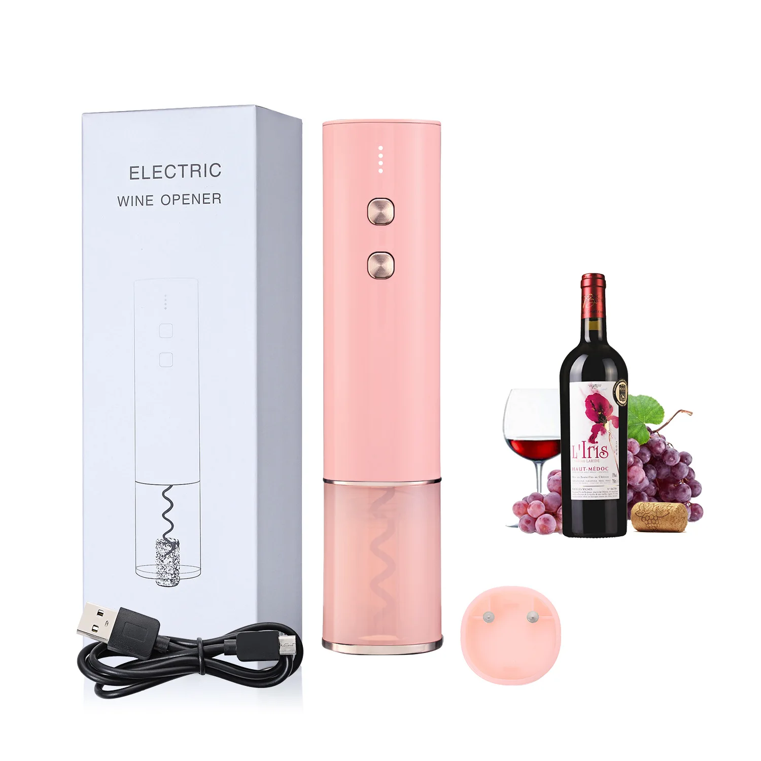 PYJ electric red wine bottle opener matte mini bottle opener creative electric wine opener tool--2pcs